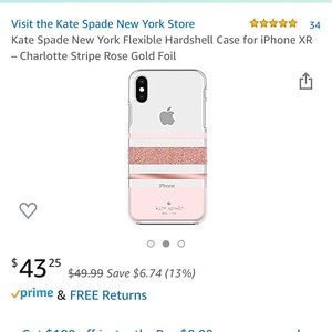 Kate Spade IPhone XR phone case